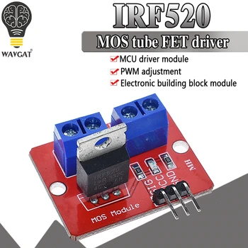 0-24V Bovenste Mosfet Knop IRF520 MOS Driver Module Voor Arduino MCU ARM Raspberry pi