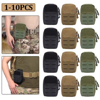 1-10Pcs Molle Tactische Taille Bag Outdoor Sos-EDC Zakje Pack Sport Klimmen Uitgevoerd Accessoires Militair Instrument Jacht Tassen