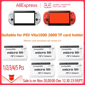 1/2/3/4/5 Pc ' s SD2VITA Voor PS Vita Memory TF Kaart voor PSVita Game Card PSV 1000/2000 Adapter 3.65 systeem Sd Microsd