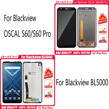 100% Originele Blackview BL5000 LCD Display + Touch Scherm Digitizer Vergadering Voor OSCAL S60 S60 Pro LCD + Tools