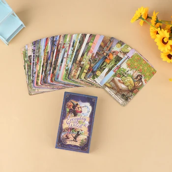1Box Tarot Kaarten Tarot Boek in de engelse Taal Dagelijks Heks Tarot voor Beginners Board Games Astrologie, Waarzeggerij Kaarten Tools