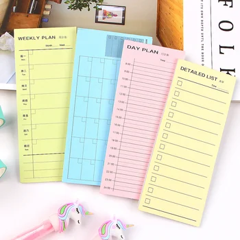 1Pcs Dagelijks Wekelijks Maand Planner Check List Draagbare Kleine Boek Memo Pad Sticky Notes Briefpapier schoolbenodigdheden