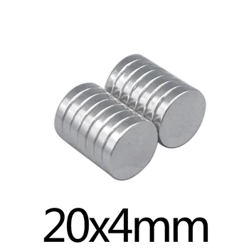2/5/10st 20x4 N35-Blad Neodymium Magneet 20mmx4mm Ronde Krachtige NdFeB-Magneten 20x4mm Zeldzame Aarde Magnetische Schijf magneet 20*4