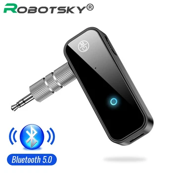 2-in-1 Bluetooth 5.0 Ontvanger Zender Adapter 3.5 mm Jack Voor een Auto Luidspreker TV Music Audio-Aux-Hoofdtelefoon, Handsfree-Ontvanger