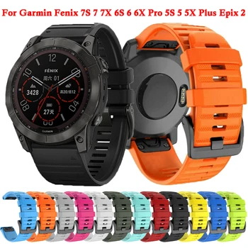 20 22 26mm Quickfit Horlogeband Riem Voor de Garmin Fenix 7X 7 7S 6X 6 6S Pro 5 5X 5S Plus Smartwatch Vervanging Polsbandjes Armband