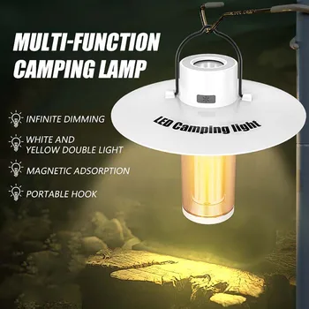 2000mAh Camping Lantaarn met Beugel 5Lighting Modi LED Sfeer Licht van Zaklampen USB-Oplaadbare Waterproof Sos-Lamp