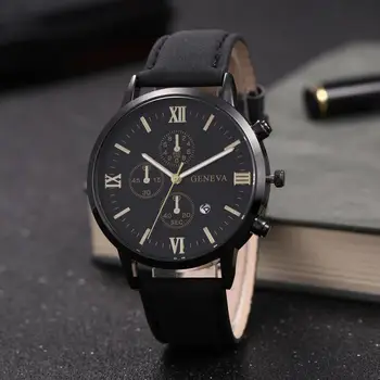 2022 Mannen Quartz Horloge Mannen Mode Sport Rvs Case-Lederen Band-Datum Horloge Quartz Zaken Horloge Reloj Hombr