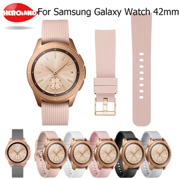 20mm Siliconen Band Voor Samsung Galaxy Watch SM-R810 42MM & Gear 2 Sport Riem Voor Xiaomi Huami Amazfit Bip/Amazfit 2 Smart Watch