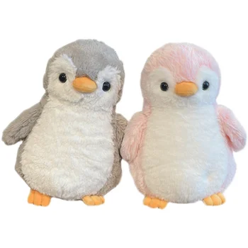 21cm Leuke Pluche Speelgoed Pinguin knuffel Soft Pop Huis Kamer Decor Grijs Roze Vet Pinguïn Speelgoed Verjaardag Cadeau voor Kind