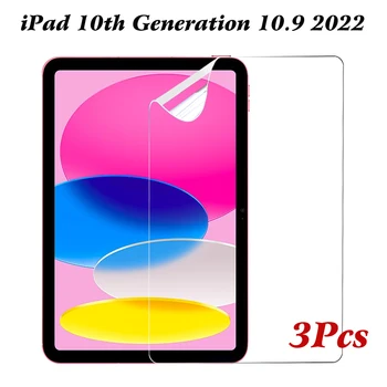 3 Pack HD Zachte PET-Folie Screen Protector Voor iPad 10e Generatie 10.9 2022 A2757 A2696 iPad 10 .9 Anti-Kras Beschermende Film