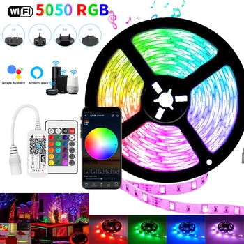 30M WIFI LED Strip Lights Bluetooth-30M WIFI LED Strip Lights Bluetooth-RGB Led licht 5050 SMD Flexibele 20M 25M Waterdichte 2835