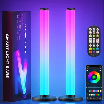 360° Smart RGB-Licht Bar Night Lights Bluetooth-APP-bedien uw Muziek Synchroniseren Ambient Verlichting PC TV speelkamer Slaapkamer bureaulamp