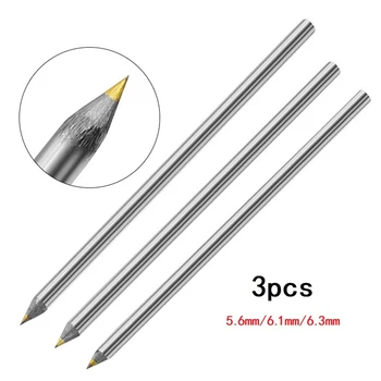 3pcs Legering Scribe Pen Carbide Kraspen Pen Metaal, Hout, Glas, Tegels Snijden Marker, Potlood Metaalbewerking, Houtbewerking handgereedschap