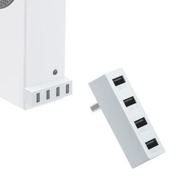 4 Poorten USB-Lader Opladen Hub Poorten 2.0 voor de Xbox-Serie S-Consoles voor Controllers/Gamepads/Muis/Toetsenbord/Adapter/Converter