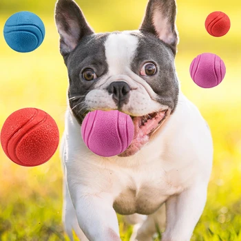 5/6/7cm hond interactieve rubberen ballen hond kat puppy elasticyteeth bal speelgoed hond kauwen tanden reinigen ballen speelgoed voor de hond