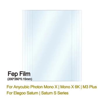8.9 -9.25 Inch FEP Film 260*200*0.15 mm voor ANYCUBIC Foton Mono X 6k 4k M3 Plus Elegoo Saturnus (S-Serie) 3D LCD-Printer Accessoires