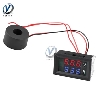 AC50 600V 220V Digitale Voltmeter Ampèremeter Dual Display Voltage Meter Detector Meter Amperimetro LED Elektrische Instrument