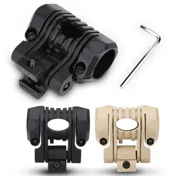  Airsoft Helm Zaklamp Houder Quick Release Clamp Clip Mount voor Snelle Helm Outdoor Camping Tool Accessoire