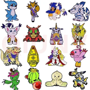 Anime Van Digimon Adventure Broches Emaille Broche Pin-Badge Revers Spelden Hard Metaal Legering Jas Decoratie Ornamenten Sieraden