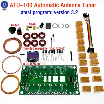 ATU-100 ATU100 1.8-50MHz DIY Kits machine Automatische Antenne Tuner door N7DDC 7x7 Firmware Geprogrammeerd / SMT/ Chip Gesoldeerd/+OLED
