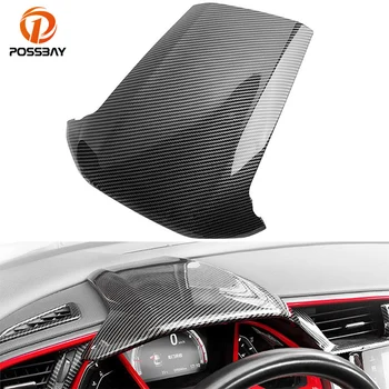 Auto-Interieur Dashboard Cover Bekleding ABS Carbon Fiber Look voor Honda Civic 10e Generatie 2016 2017 2018 2019 2020 2021 Accessoires Onderdelen