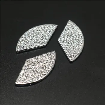 Auto Stuurwiel Met Diamant Decoratie Diameter 45/50mm Auto Decoratie Wijziging van Onderdelen van de Auto Logo Decoratie 1 Stuks