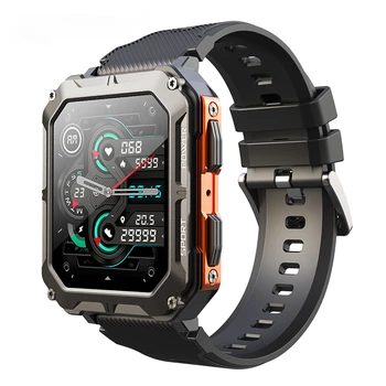 C20Pro Smart Watch Mannen Sport Smartwatch IP68 Waterdichte Bluetooth Bellen 35 Dagen stand-by 123 Sport Modi 1.83 Inch HD-Scherm