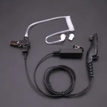 De nieuwe Air Akoestische Buis Oortelefoon met PTT-Headset met Microfoon Straling-proof Walkie Talkie Oortelefoon Voor Motorola XPR XiR-DP APX-Serie