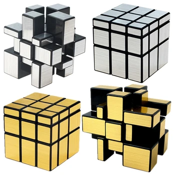 De nieuwe Magic Mirror Cube 3x3x3 Goud Zilver Professionele Snelheid Blokjes Puzzels Professioneel Educatief Speelgoed Voor Kinderen, Volwassenen Geschenken