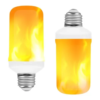 De nieuwste LED E27 flame gloeilamp Brand E14 Maïs lamp Flikkeren de LED licht Dynamische vlam effect 3W 5W 9W 85V-265V voor de verlichting van het huis
