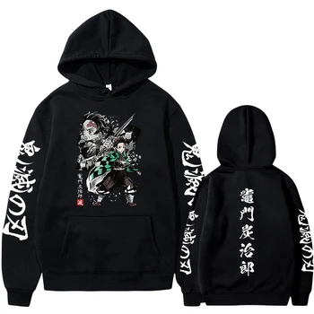 Demon Slayer Anime Hoodie 2023 Hete Verkoop Sweatshirts, Pullovers Kamado Tanjirou Grafische Gedrukte Toppen Casual, Hip Hop Streetwear