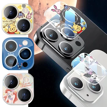 Disney Actie Figuren Steek Mobiele Telefoon Lens Stickers voor de IPhone 14 13 12 11 Pro Cartoon Mini Cover Camera Lens Beschermer