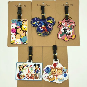Disney tekenfilm van Mickey Mouse Accessoires voor op Reis reizen tag bagage Minnie Koffer ID Adres draagbare label hanger