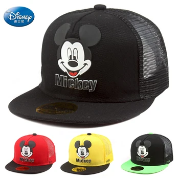 Disney Waflera Mickey Mouse Baby Muts Voor Kinderen Jongen Meisje Baseball Cap Fashion Kids Snapback Hip Hop Hoed voor Kinderen Hoeden-Caps