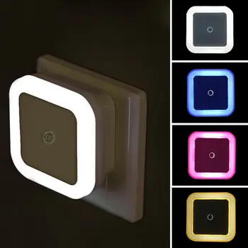 Draadloze LED Nacht Verlichting Mini-EU Stekker van de Lamp Licht Sensor Kinderen Kamer Kid Slaapkamer Decoratie Middernacht Licht