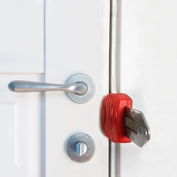 Draagbare Deur op Slot Travel Lock Safety Lock School Vergrendeling van het Slot voor Reizen Hotel Home Appartement Motel Kamer Veiligheid