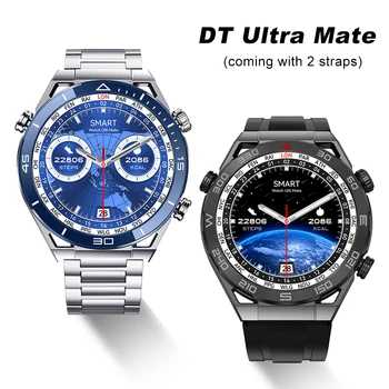 DT Ultra Mate Slimme Horloge Mannen NFC Smartwatch Draadloos Opladen Bluetooth Bellen GPS Tracker Fitness Armband 2023 HD-Scherm