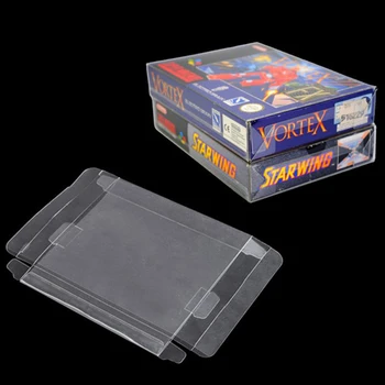 Duidelijk PET Spel Cartridge verpakking SNES N64 Cartridge Box Protector vitrine