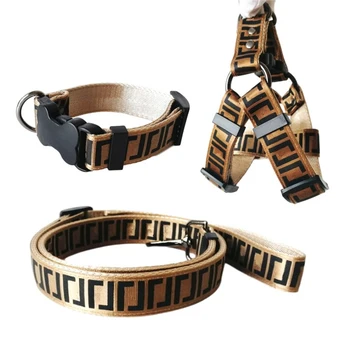 Fashion Versa Luxe halsband Hond Harnas–Luxe Halsband En Tuigje Werkt met Kleine, Middelgrote en Grote Honden