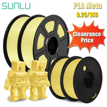 Goedkeuring SUNLU PLA/PLA Meta Filament Vloeibaarheid Nette Line 3D-Printer 1.75 mm 0,25/1KG Spoel Voor 3D-Printing Vullen Snelle Verzending