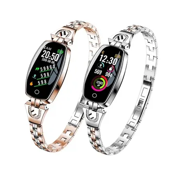 H8 Smart Watch Vrouwen Waterdichte Hartslag Bluetooth Voor Android, IOS Fitness Armband Smartwatch Daling van de Scheepvaart Beste
