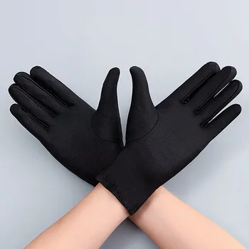 Herfst Zomer Dun Ijs Zijde Handschoenen Het Voorjaar Fietsen Rijden Zwart Witte Handschoenen Training Bescherming Tegen De Zon Handschuhe