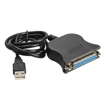 Hoge Kwaliteit 95cm USB 1.1 naar DB25 Female Poort Print Converter Kabel LPT-USB-Adapter LPT Kabel LPT-naar-USB-Kabel Zwart Groothandel