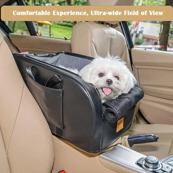 Hond autostoel Pet Travel stoelverhoger voor in de Auto Armsteun met Veiligheids Haak Wasbaar Design Afneembare Kussen Mat Dropshipping