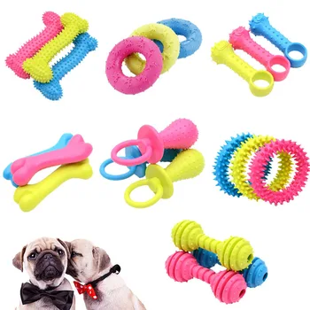 Huisdier Speelgoed Voor Kleine Honden Rubber Speen Ring Vorm Bijten Bestendig Hond Als Puppy Tanden Reinigen Kauwen Opleiding Speelgoed Dierbenodigdheden