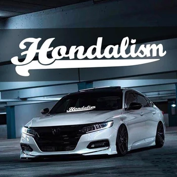 JDM Gepersonaliseerde Trend engelse Tekst Reflecterende Auto Stickers Decor voor Achter de Voorruit Lichaam Stickers voor Honda Civic Accord CRV