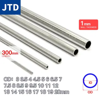 JTD Aluminium Buis 1 mm Dikte 3-20mm OD Rechte 300mm Lange Ronde 6063 Aluminium Buis