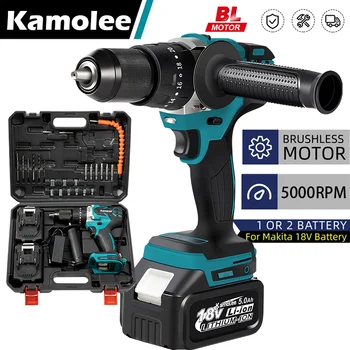 Kamolee 13mm Snoerloos met Handvat Impact Analyse Elektrische Schroevendraaier Thuis-DOE-Power Tools Voor Makita 18V Accu