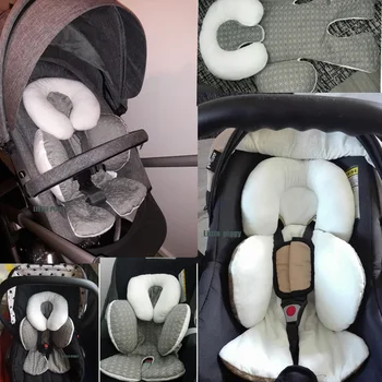 Kinderwagen kussen autostoel accessoires kinderwagen thermische matras voering mat kind schouder riem riem cover Nek Bescherming pad
