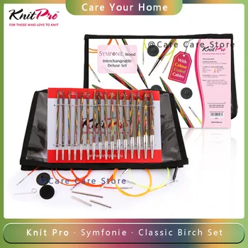 Knitpro Symfonie Hout Verwijderbare Breinaalden Set Verwisselbare Ronde Breinaald Set Trui Knit Kit Gratis Verzending